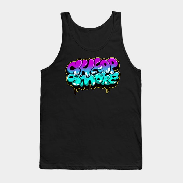 cheap smoke graffiti art Tank Top by Behold Design Supply